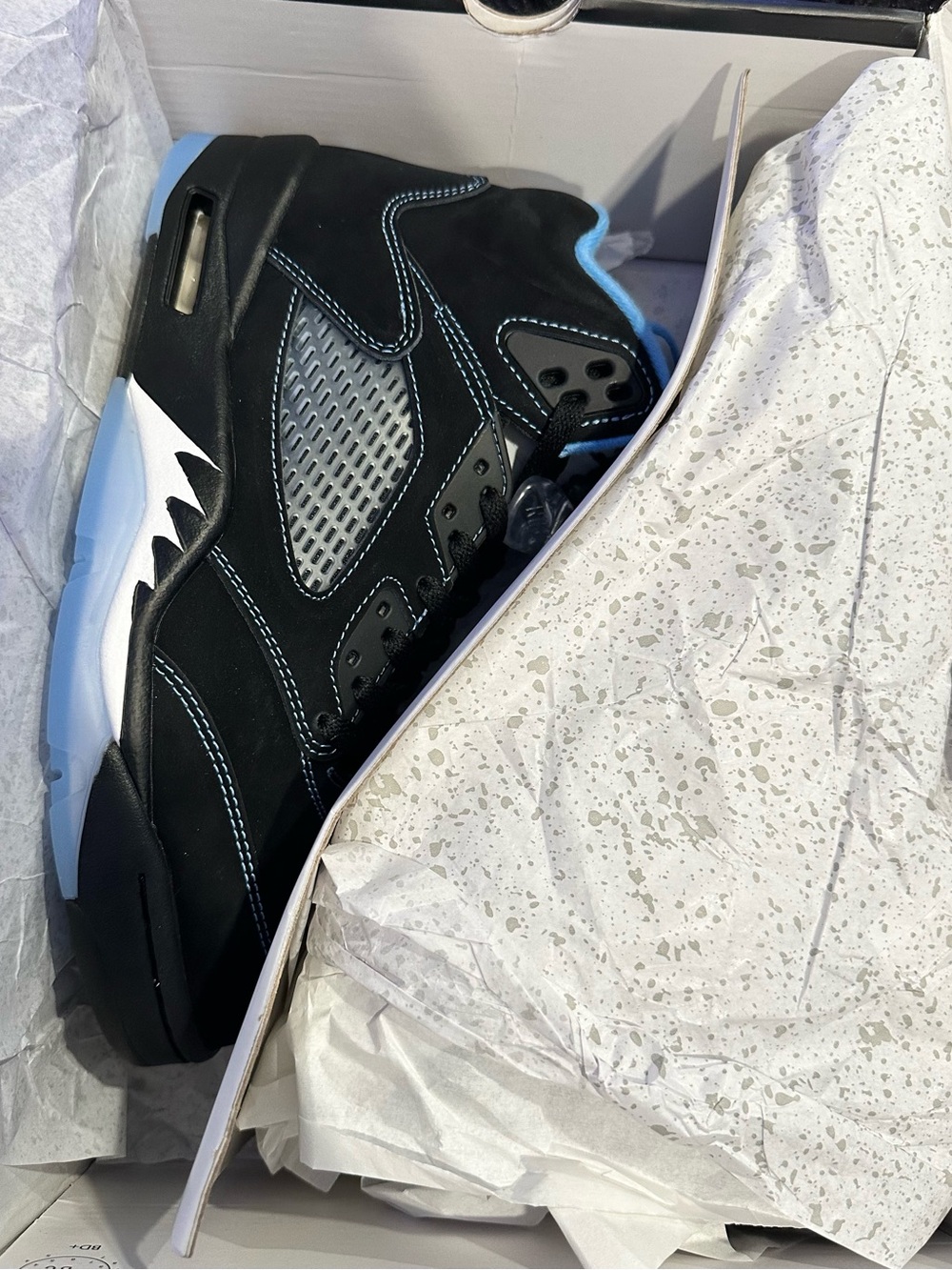 JORDAN 5 BLACK UNC📲